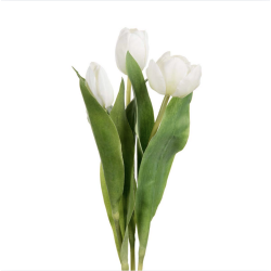 Tulipan l Hvid l 36cm l Kunstige blomster l Evigheds blomst l MrPlant l 