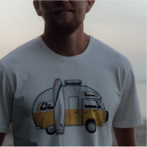T-shirt l Sun camper l White l Tj l Lakor l 