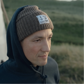 Hue l Fish or die l Beanie l Light brown l one size l LAKOR l