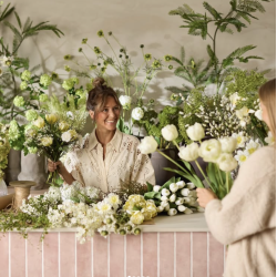 Evighedsblomst l Rose l Hvid l kunstig blomst l 40cm l MrPlant l 