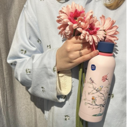 Drikkedunk l Lyserd l Med fugle l 500ml l Kkken l Heinen Delfts Blauw l 