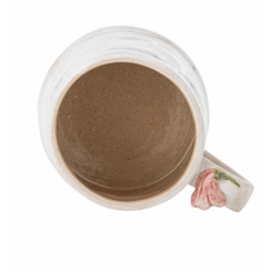 Krus i stent�j med lyser�d blomstermotiv fra Bloomingville