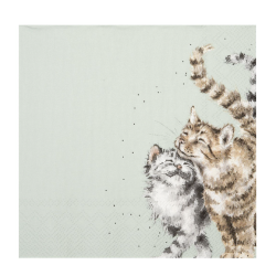Servietter med kattemotiv I Wrendale I Milj�venlige