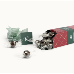 Chokoladeovertrukne julekaramel kugler | Karamel Kompagniet