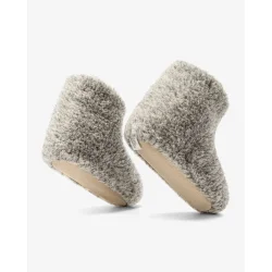 Lysegr� b�rne hjemmesko i uld 