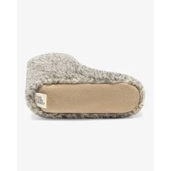 Lysegr� b�rne hjemmesko i uld 