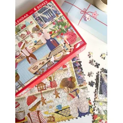 Adventskalender med puslespil | 4 �sker