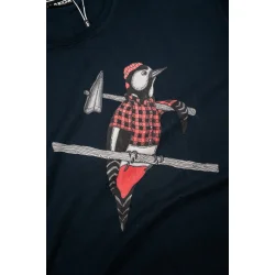 T-shirt | Woodpecker -  Blueberry | Lakor