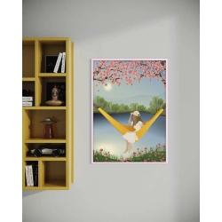 Plakat | The yellow hammock - poster | Vissevasse | 30x40cm
