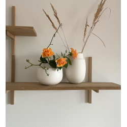 AYA pot/vase, sand finish, White, D17 x H14 cm