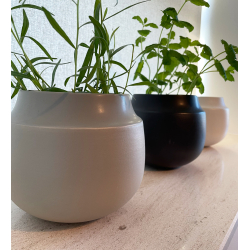 AYA pot/vase sand finish, Sand, D17 x H14 cm