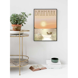 Vissevasse, Danmark Klitterne  plakat, 50x70cm
