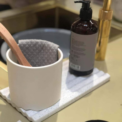 Lbech Living, Wave blomsterpotte, Lysebrun mat