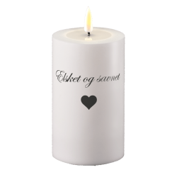 LED Gravlys l Deluxe Homeart l  Elsket &amp; savnet l D7,5 x H15