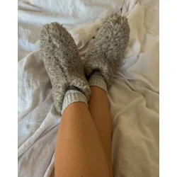 Hjemmesko i 100% merinould | Lav model I Lysegr�