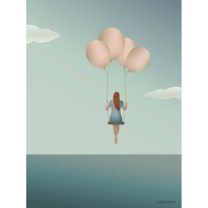 Vissevasse, BALLOON DREAM  plakat, 30x40cm