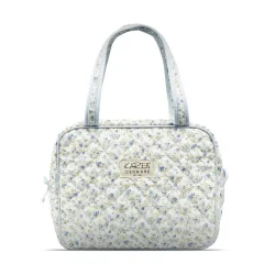 Toilettaske | Bl� blomstret | Karen
