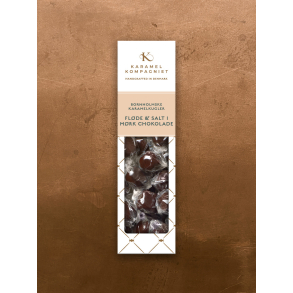 Karameller l Karamel kompagniet l Flde & salt i mrk chokolade l 109g