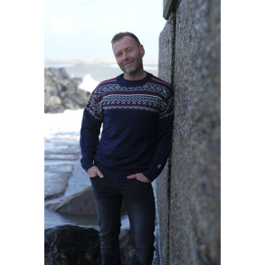 Norsk sweater af 100% ren uld l Merino Uld 