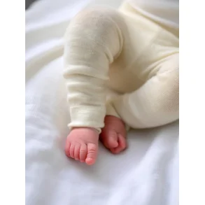 Uld Babybukser I 100% Merinould I Creme hvid