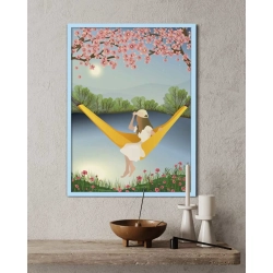 Plakat | The yellow hammock - poster | Vissevasse | 30x40cm