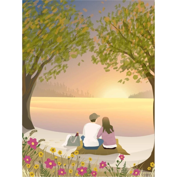 Plakat | Peaceful moment - poster | Vissevasse | 30x40cm