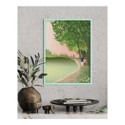 Plakat | Walking together - poster | Vissevasse | 30x40cm
