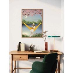 Plakat | The yellow hammock - poster | Vissevasse | 30x40cm