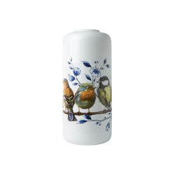 Vase med fugle motiv fra Heinen Delfts Blauw 