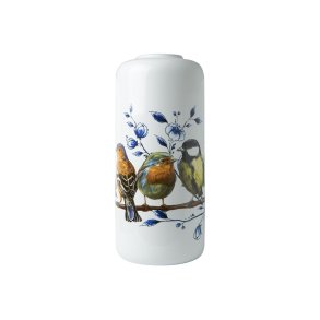Vase med fugle motiv fra Heinen Delfts Blauw 