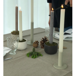 Vienna Taper candle holder, light brown D10 x H23 cm, stor