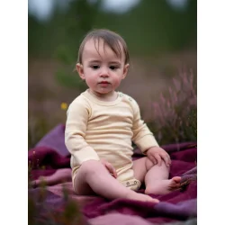 Body i 100% merinould |Hvid | Lille Barn