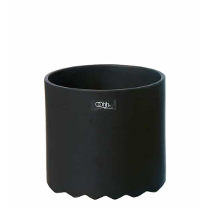 Lbech Living, Wave blomsterpotte, Sort mat